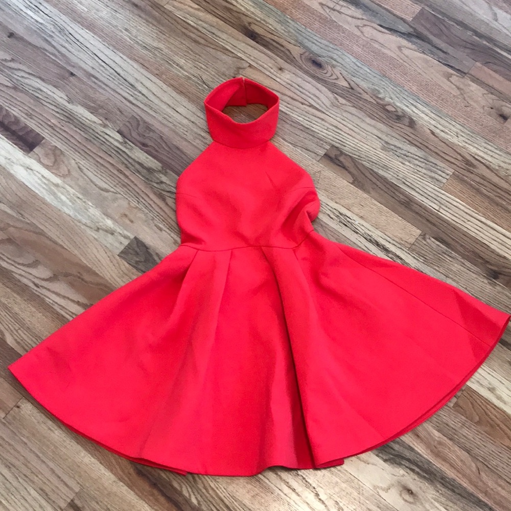 Finders Keepers Red Halter Mini Dress